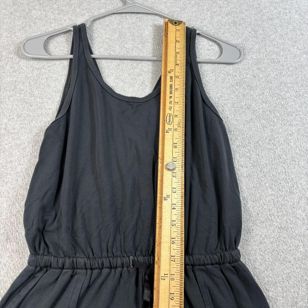 Backcountry Jumpsuit Women Small Black Sleeveless Jersey Drawstring Pockets USA - Picture 9 of 13